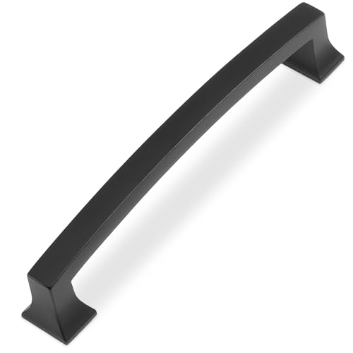 COTYKILEY 10 Pack 5 Inch(128mm) Matte Black Cabinet Handles Black Kitchen Cabinet Pulls Cabinet Door Handles Kitchen Cabinet Hardware Cupboard Drawer Pulls Dresser Handles - color: Matte Black, size: 5" Hole Center（128MM）