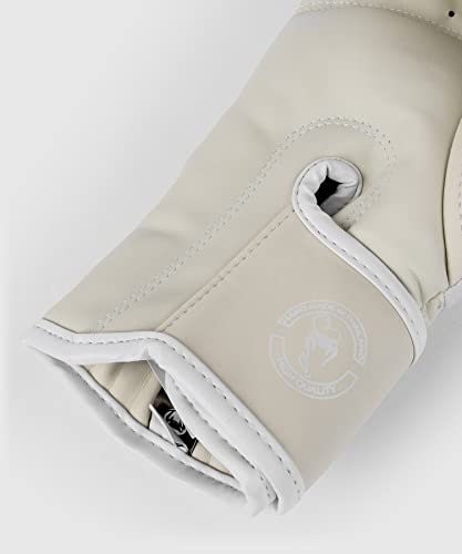 Venum Elite Boxing Gloves - color: White/Ivory, size: 10-Ounce