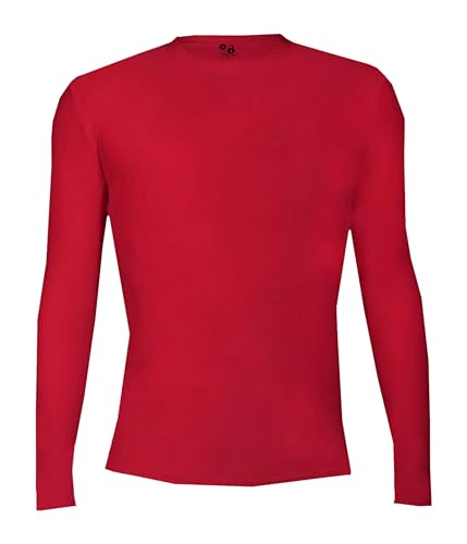 Pro Compression L/S Crew Red Small