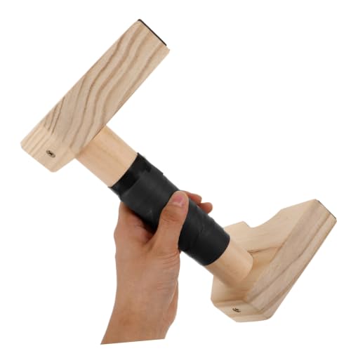 Totority 2pcs Wooden Parallettes Bars Non- Base for Push-ups and Exercise Handles for Strength Training and Calisthenics Compact Design for Home Fitness for Men and Women