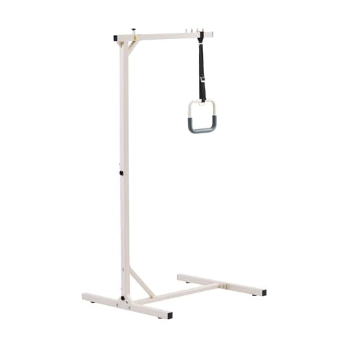 VEVOR Trapeze Bar for Bed Mobility, Heavy-Duty Steel Free Standing Trapeze Bar 250 LBS Weight Capacity, Hospital Bed Pull Up Assist for Elderly & Disabled, Ideal for Hospitals, Nursing Home, Home Care