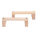 2Pcs Parallettes Push Up Bar, Wooden Parallettes Handle Stands Grip Body Strength Training, Push Up Stand with Anti Slip Pad, Balance Beam Exercise for Men Strength Training - size: 25cm