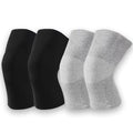 Bamboo Charcoal Compression Knee Sleeve - Elastic Knee Braces Pads Warmers Protective Knee Support for Arthritis and Runners (Gray+Black, Small) - size: Small