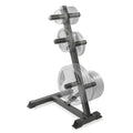 Marcy Olympic Weight Plate Tree for 2-Inch Plates Weight Storage Rack - color: L-Frame - Black