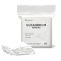 Cleanroom Wipers 6"x6"(150 Pcs, 100% Polyester, Class 100, 140GSM) Double Knit 100% Lint Free Cloths with Ultra-fine Filaments, Laser Sealed Edge Ultra-Soft Wipers - size: 6"×6"(Pack of 150)
