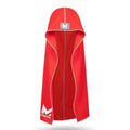 MISSION Cooling Hoodie Towel, Evaporative Cool Technology, Cools Instantly When Wet, UPF 50 Sun Protection, Contours Your Head to Stay in Place, Great for Sports, Fitness, Gym - color: Red