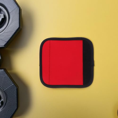 Yardwe 3pcs Detachable Anti-Slip Pull-up Handle Grip Sleeves Protective Pads for Doorway Horizontal Bars Dumbbells Barbells, Black - color: Red