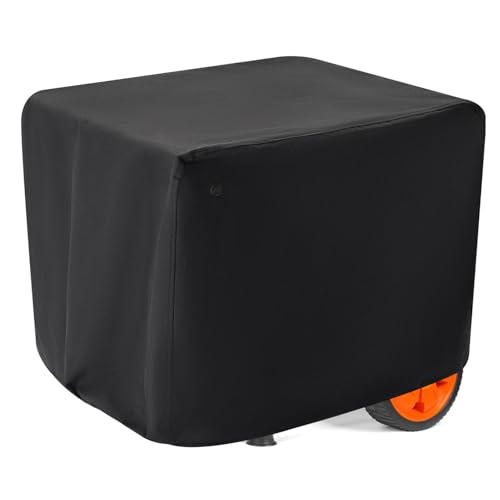 Waterproof Generator Covers for Outside (24"L x 18"W x 20"H), Heavy Duty 900D Polyester Fabric Portable Generator Covers Fits for iGen4500,Honda EU3000iS, Wen 3800,Predator 3500 4375 Generator, Black - size: 24"L x 18"W x 20"H