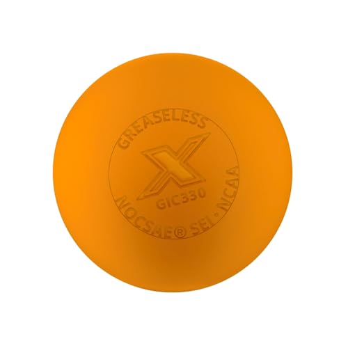 PEARL X Greaseless Lacrosse Balls by Guardian Innovations - Official Ball of NCAA Championships - Meets NOCSAE Standards and SEI/NCAA Certified - color: Orange, size: 3 Pack