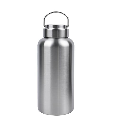 CDJ 42oz Uninsulated Single Wall Stainless Steel Water Bottle, Reusable Metal Water Bottle for Sports, Leakproof and Durable, Perfect for Hiking, Gym, Picnics, and Outdoor Activities - size: 41 Ounces