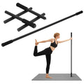 P Polerden Yoga Stick, 5ft Exercise Stick for Mobility, Stretching Stick with Non-Slip Ends, Exercise Dowel for Pilates, Balance Pole and Stretch Bar for Stretching Equipment - size: 1 PCS 60 inches Sturdy Steel