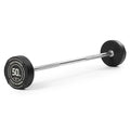 Titan Fitness Rubber Curl Fixed Barbells, Pre-Loaded Weight Bar for Strength Training & Weightlifting - color: Straight Fixed Barbell, size: 50 LB
