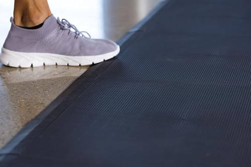 Baselayer Interlocking Floor Tile Trim Pieces - Beveled Edges and Corners - Durable ½ in TPE (Rubber Like, NOT Foam, no Odor) - 10 Edges and 4 Corners - Made in USA