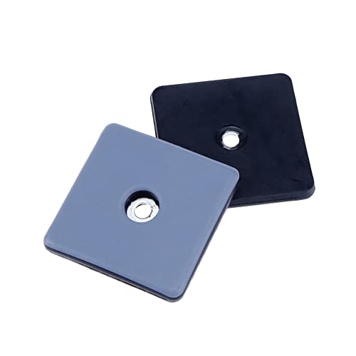 Furniture Gliders Sliders,2x2 Inch(50x50 mm) Teflon Furniture Rubber Sliders Pads with Stainless Washers,To Protect The Floor,Heavy Duty Sliding Block for Furniture,Square - style: Square