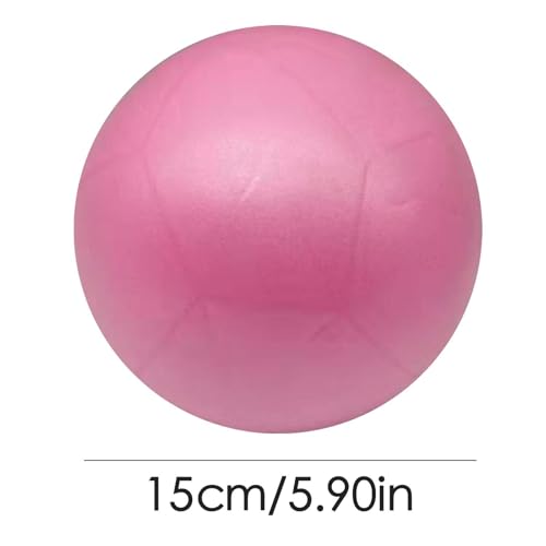 Yoga Ball Fitness Gym Yoga Equipment Rehabilitation Training Leg Thigh | Inflatable Small Excersing Ball Arm Belly Abdomen Butt for Home Fitness Offices Spa - color: Pink