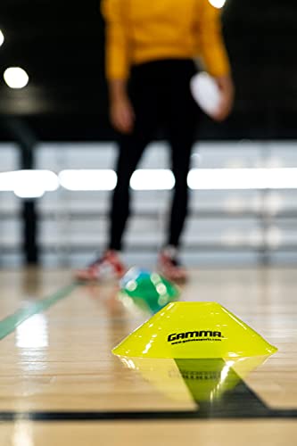 Gamma Sports Court Training Essentials, Courts Spots, Dome Cones, Disc Cones, Mini Court Lines, Pickleball Training, Tennis Training, Racquet Sports, Durable, All Levels of Play! - color: Assorted, size: 5 pack, style: Disc Cones