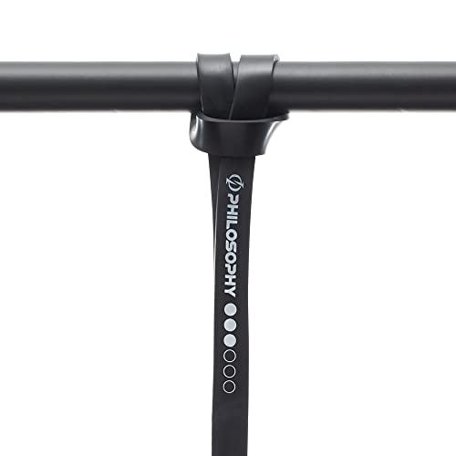 Philosophy Gym Pull Up Assist Band - Resistance Power Loop Exercise Band - style: 3/4" (50-75 lbs) - Black