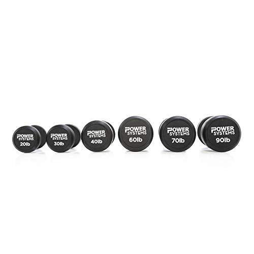 Power Systems ProStyle Round Rubber Dumbbell Pairs