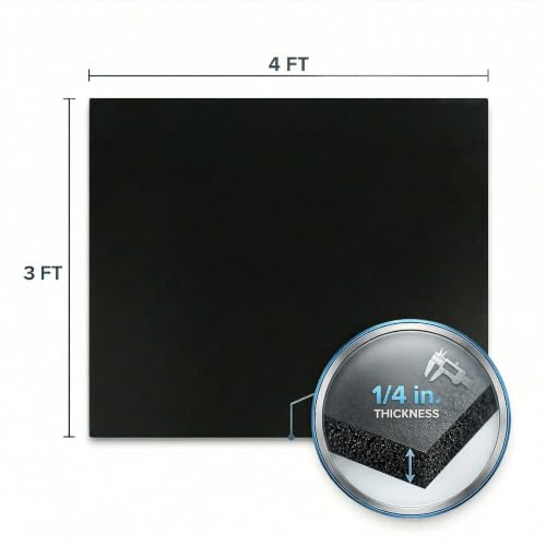 Flooring Inc's 1/4" Thick Tough Rubber Flooring Roll | Flexible Recycled Rubber Floor Mats for Home Gym | Heavy Duty Rubber Mat for Home Gyms, Sheds, Horse Stall Mat or Trailer - color: Blue, size: 48"L x 36"W x 0.3"Th