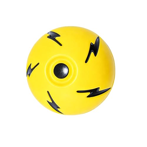 Super High Bouncing Ball for Kids, 3-Pack Extreme Bounce Balls, Lightning Pattern Sensory Toy, Reaction Training Ball for Outdoor Play, Party Favors (Yellow, Pink, Blue) - color: Yellow