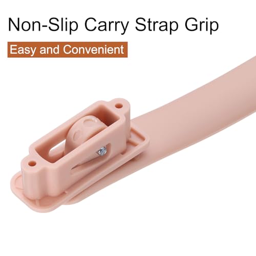 uxcell 2 Pcs Pink Plastic Luggage Handle Replacement, 8.5 Inch Suitcase Handle Carry Strap with Screws - color: Pink