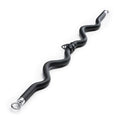 Marcy Deluxe Exercise Curl Bar Attachment for Cable Machines and Resistance Training, Ergonomic Alloy Steel Bar for Lat Pulldowns, Bicep Curls, Tricep Pressdowns and Home Gym Workouts