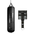 Everlast Elite Punching Bag | Durable Boxing MMA, Adults | Muay Thai - color: Black with Hanger, size: 70 lb