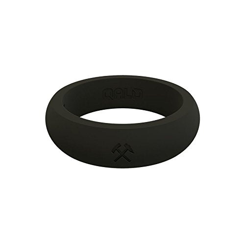 Women's Black Classic Quality Silicone Ring Size 06 - color: Black - Pick & Axe, size: Size 6