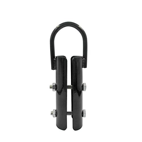 1.5in Climbing Rope Clamp，1 1/2 Rope Climb Workout Rig Attachment Hook for 1.5" Rope Clasp Garage Gym Fitness Equipment with Carabiner Eyehook Strength Training Home Indoor Safety