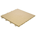 Interlocking Modular Garage Flooring Tile, Coin Top (30 Pack) (Beige) - color: Beige