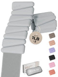 Pilates Weight | Wrist & Ankle Weights for Women | Weighted Bangles | 1LB/ 2LB Each (Set of 2) - color: Gray, size: 1 LB