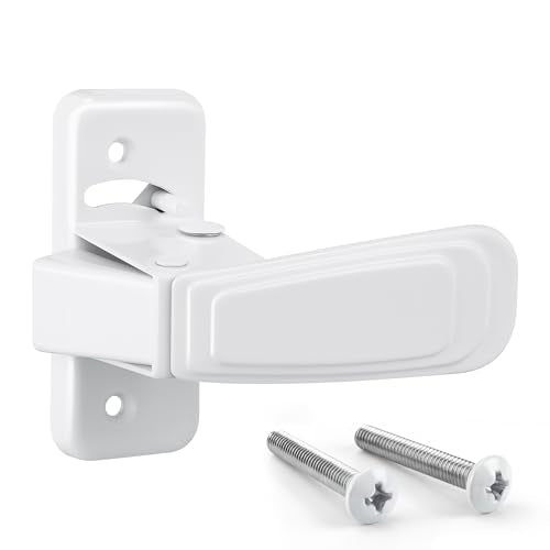 Replacement Screen Door Latch, Heavy Duty Inside Door Handle Compatible with Storm Doors Handle, Interior Latch for Screen and Storm Doors (for Non-Spring Loaded Strike,White) - color: White, style: for Non-spring Loaded Strike