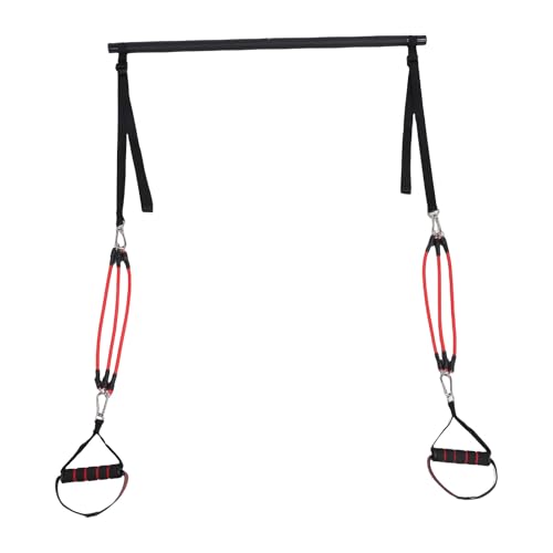 Pilates Bar Kit with Fitness Bands,Pilates Yoga Home Gym Equipment,Offers Adjustable Levels,Latex Pilate Workout Equipment for Legs Hip Waist Arm Exercise Women and Men