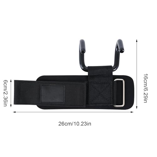 Anti Slip Fitness Lifting Hooks, Adjustable Grip Wristband, Functional Weightlifting Tool, Home Gym Accessory, Pull Up Training Tool with Comfortable Design, Lifting Hooks for Strength