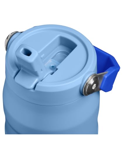 Stanley IceFlow Flip Straw 2.0 Water Bottle 24 OZ | Built-In Straw with Larger Opening | Lightweight & Leak-Resistant | Insulated Stainless Steel | BPA-Free | Blue Sky - color: Blue Sky, size: 24 Ounces