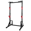 CANPA Multifunction Power Rack with Pull up Bar, Heavy Capacity and Adjustable Squat Stand Rack for Home Gym Equipment, Power Rack Cage - color: Black