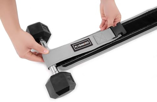Hip Thrust Belt for Dumbbells,Booty Belt for Hip Thrust Slip-Resistant Padding - color: Gray