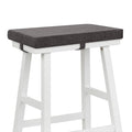 Tromlycs Saddle Bar Stool Cushion Rectangle Small Bench Cushion, Dark Grey | Rectangular Seat Cushion, Rectangle Bar Stool Cover Pad, Kitchen Farmhouse, with Strap Ties, 18x9.5 Inch - color: Dark Grey