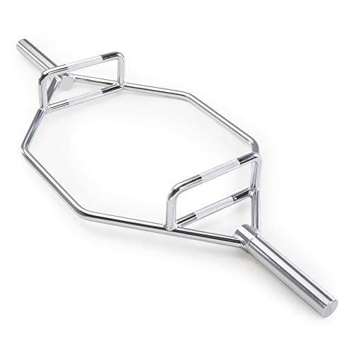 Marcy Olympic Hex Trap Bar Multiple Style Available - color: Chrome, one piece