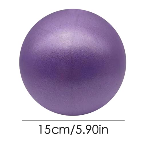Yoga Ball Fitness Gym Yoga Equipment Rehabilitation Training Leg Thigh | Inflatable Small Excersing Ball Arm Belly Abdomen Butt for Home Fitness Offices Spa - color: P urple