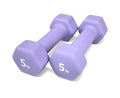Neoprene Coated Dumbbell Hand Weight Set - style: 5-Pound, Set of 2