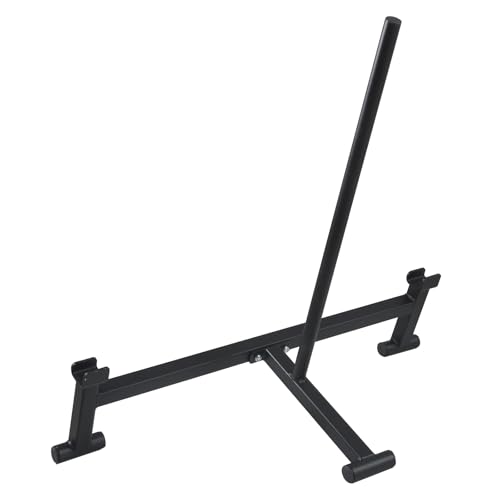 Deadlift Barbell Jack Stand for Easy Changing Weight Plates - 2000 LB Capacity, Elevated Lift for Gym and Home Workouts,Black