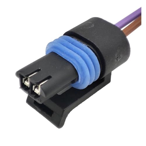 Speaker Connector 1/5/10Set2 Pin/Way Manifold Intake Air Temp IAT MAT ACT se/nsor/s Car Connector Plug with Pigtail Compatible with The 12162197 with 20cm 20AWG 009(1PCS) - size: 1PCS