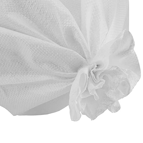50 Pack 18x30 Inch Empty Sand Bags, White Woven Polypropylene Sandbags for Flood Control Emergency Situation Roadblock Building Construction - size: 50Pcs White 18x30 Inch