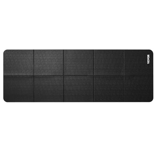 VEVOR Treadmill Mat for Carpet Floor, Exercise Equipment Mat for Treadmills, Stationary & Recumbent Bikes, High Density PVC Floor Protector Gym Mats, Waterproof and Non-Slip for Home Gym - size: 24"x 68"x 0.24"