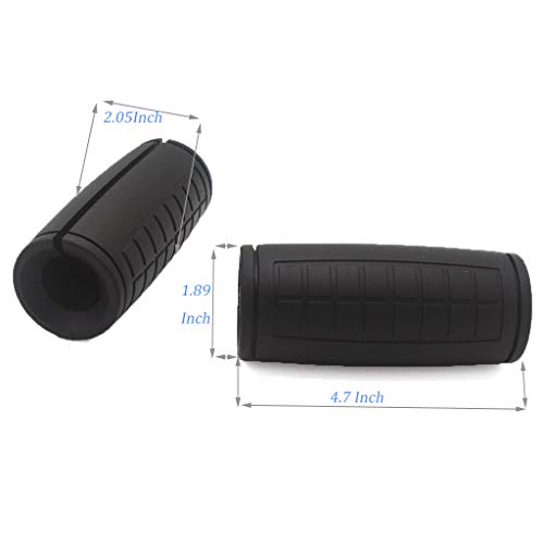Weight Bar Grips Fit Standard Barbell, Dumbell Handles, Thick Bar Training Adapter For WeightLifting & Cable Attachments Fitness Training Rope Grips For Body Arm Forearm Builder Strength - color: Black