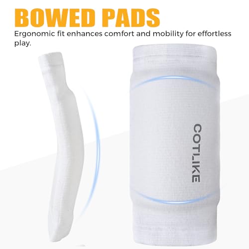 Volleyball Elbow Pads for Youth, Volleyball Arm Sleeves Elbow Pads for Floor Burns and Bruises, Non-Bulky Elbow Pad Protection Comfort Flexible, One Size