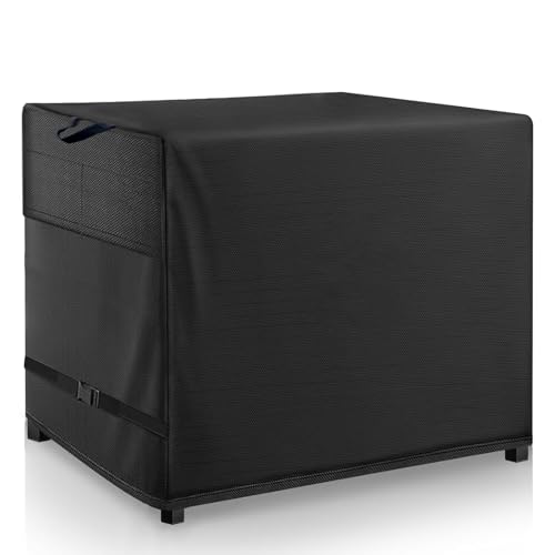 Outdoor Prep Table Cover- Heavy Duty Waterproof Cover for Outdoor Wicker Bar Cart, Compatible with 48 Inch Outdoor Beverage Serving Cart and Storage Cabinet Black - color: Black, size: 48"x 18"x 36"