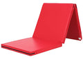 KaRaDaStyle Gymnastics Mat Folding Stretch Mats 71"x24"x2" Exercise Muscle Training Children Play Horizontal Bar Mat Yoga Sports Soundproof Home Use - color: Red
