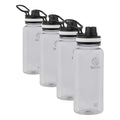 Takeya Tritan Sport Water Bottle with Spout Lid - BPA-Free & Dishwasher-Safe - Reusable Bottle with Lid Handle - Simple Leak-Proof Water Bottle - 32 oz, Clear (Pack of 4) - color: Clear, size: 32 Ounces (Pack of 4)